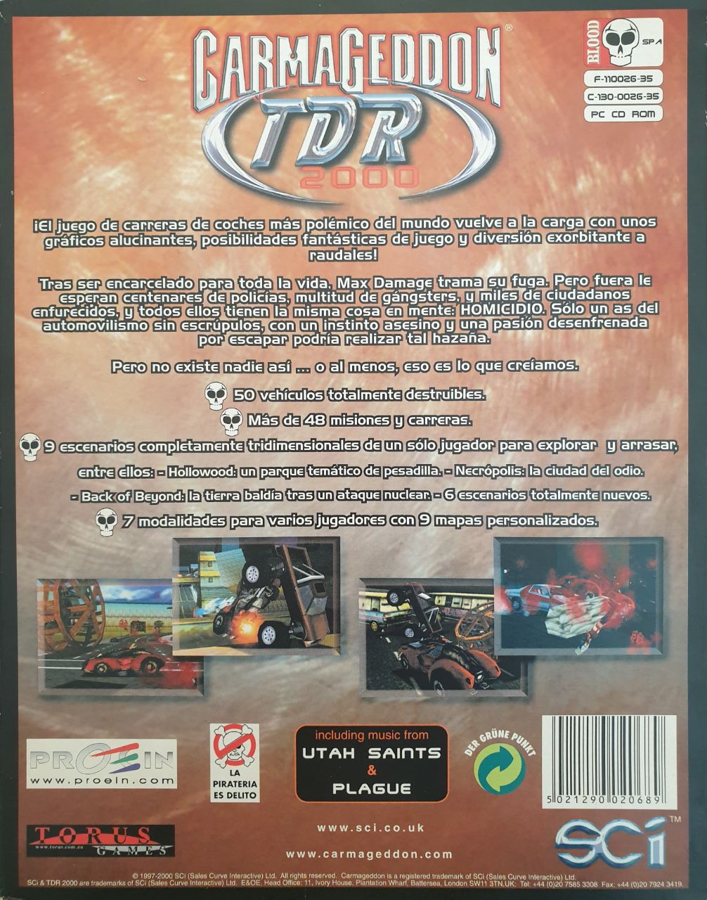 Carmageddon TDR 2000 back cover