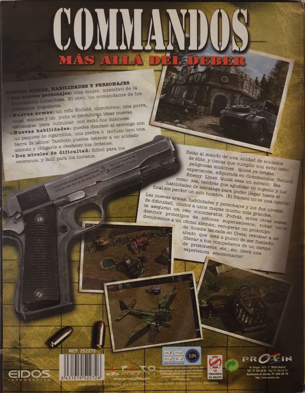 Commandos Más Allá del Deber back cover