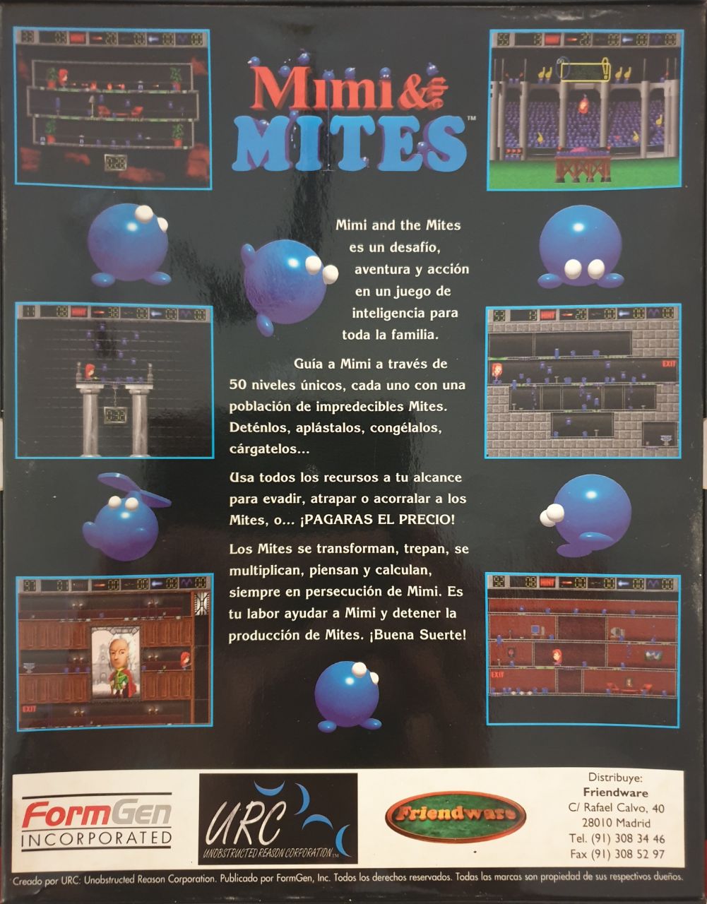 Mimi & the Mites back cover