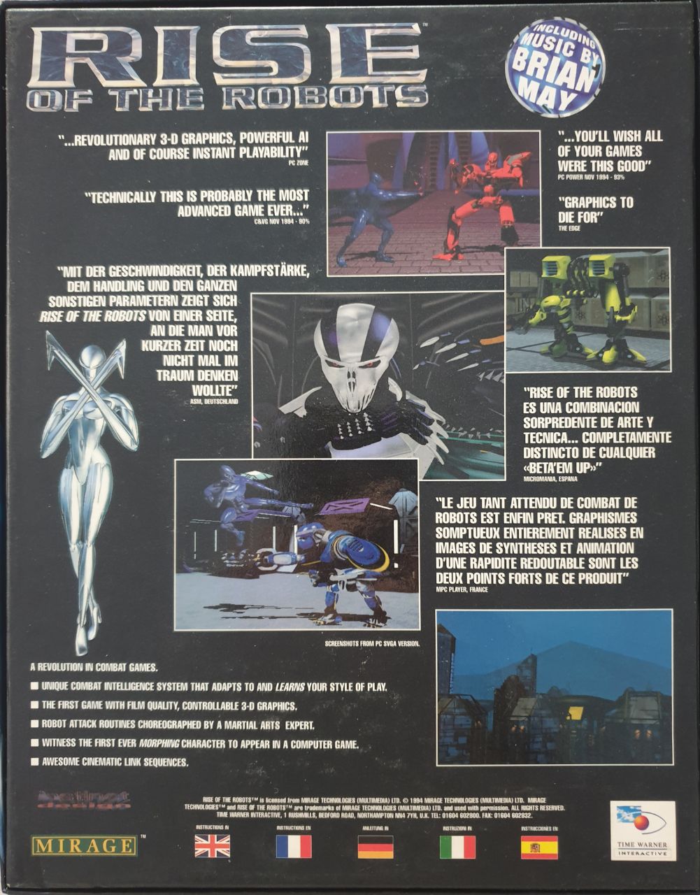 Rise of the Robots back cover