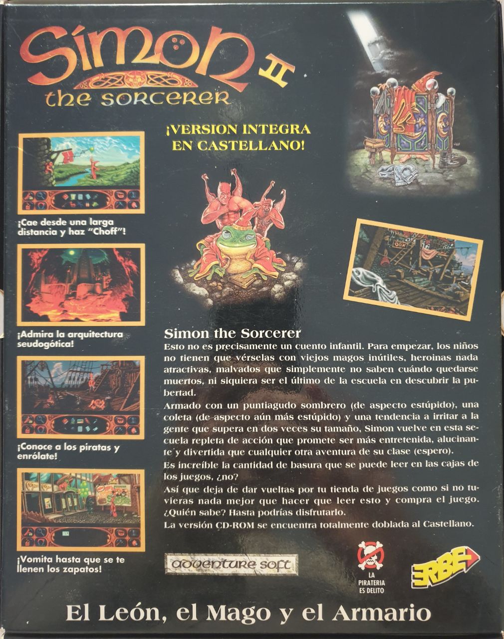 Simon the Sorcerer II back cover