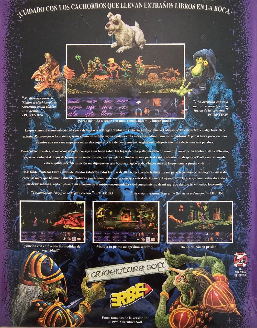 Simon the Sorcerer back cover