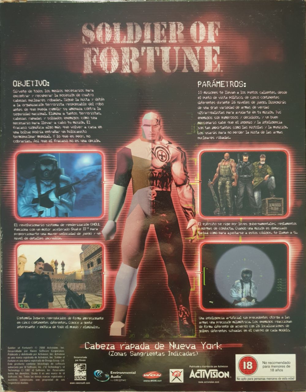 Soldier of Fortune back cover